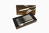 Scandinavian Stainless Steel Nora 6-pc.Cake Forks Fjord Design