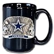 Dallas Cowboys VIP Black 12 oz Collector's Coffee Mug - NFL Football Fan Shop Sports Team Merchandise