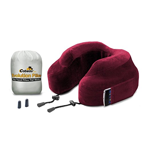 Cabeau Evolution Luxury Memory Foam Travel Pillow - Washable, Soft Velour Cover