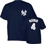 Lou Gehrig Big & Tall New York Yankees #4 Cooperstown Name and Number T-Shirt