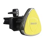 Omaker マグネット車載ホルダー エアコン吹き出し口に差込みスマホホルダー iPhone6s/iPhoneSEなどスマホとカーナビに対応するカーマウント(ブラック+イエロ)OMA4131