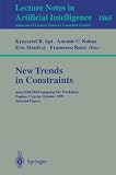 New Trends Constraints: Joint Ercim/Compulog Net Workshop, Paphos, Cyprus, October 25-27, 1999 : Selected Papers Image du produit