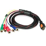 HDMI Male to 5 RCA RGB Audio Video AV Component Cable