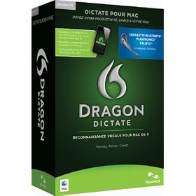 Dragon Dictate 2.5  wireless  (avec oreilette sans fil bluetooth)
