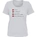 HUG MY CHARTREUX CAT CHECKLIST *Bella Ladies/ JUNIORS Short Sleeve Scoop Neck FITTED TEE (T-Shirt) Various Colors