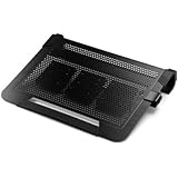 Cooler Master NotePal U3 PLUS - Gaming Laptop Cooling Pad with 3 Moveable High Performance Fans (Black)