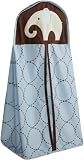 Carter's Blue Elephant Diaper Stacker, Blue/Choc, 26 X 12.5