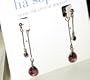 Retired lia sophia Mystify Genuine Abalone Pierced Earrings RV $32 - Free Shipping