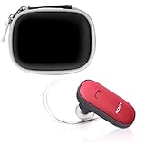Nokia Red BH-105 Wireless Bluetooth Headset + GTMax Black Bluetooth Carryin ....