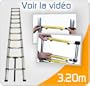 Linxor - Echelle T�lescopique 3.20 m�tres en Aluminium - Norme EN131