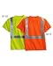 High performance Lime Micro fiber t-shirt,Size: Large, ANSI Class 2 Compliant