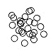Beadaholique Matte Black Plated Open Round Jump Rings 8mm (25)