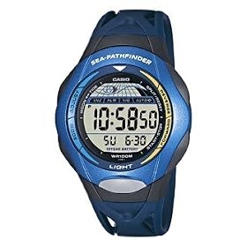Casio Sea Pathfinder SPS-300C-2VER Men's Digital Quartz Multifunction Watch with Rubber Strap