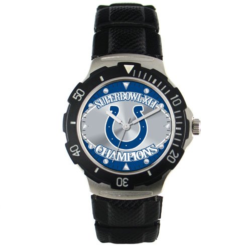 Buy INDIANAPOLIS COLTS Beautiful Water Resistant Agent Series WATCH with Velcro Band (CHAMPIONS) by Wesellsports
