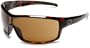 Gargoyles Men's Contact Oversized Sunglasses,Tortoise Frame/Brown Lens,one size