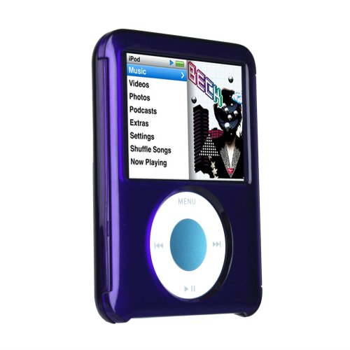 Speck See Thru Hard Plastic Case with Belt Clip for iPod nano 3G (Purple)