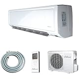 Celiera 9000 BTU Ductless Mini Split Air Conditioner + Heat Pump - Indoor and Outdoor Units + Line Set + Installation Kit) - 110V 60Hz Single Phase