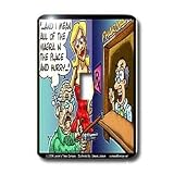 Londons Times Funny Medicine Cartoons - Old Man Holds Up Pharmacy For Viagra - Light Switch Covers - single toggle switch