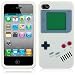 IPHONE 4 / IPHONE 4S GAMEBOY STYLE SILICONE CASE / COVER / SHELL / SKIN - WHITE PART OF THE QUBITS ACCESSORIES RANGE