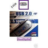 8GB High-Speed USB 2.0 Flash Drive - Blue