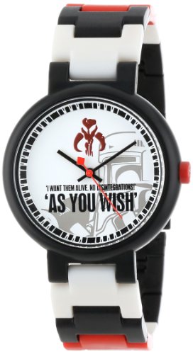 LEGO-Midsize-3408STW9-Star-Wars-Boba-Fett-Plastic-Watch-with-Link-Bracelet