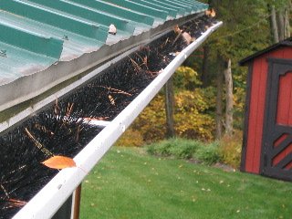 GutterBrush 5 IN Simple Gutter Guard - 120 ft. house pack for standard 5