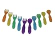 The First Years Take & Toss Toddler Fork And Spoon Flatware, Colors May Vary