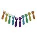 The First Years Take & Toss Toddler Fork And Spoon Flatware, Colors May Vary
