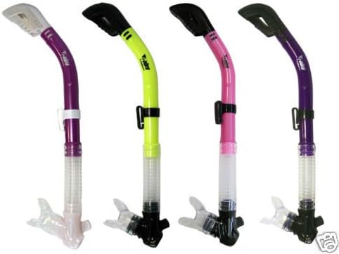 Scuba Dive 100% Dry Purge Snorkel Signal Whistle Pink