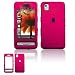 Solid Rose Pink Rubber Feel Snap-On Cover Hard Case Cell Phone Protector for Samsung Finesse R810