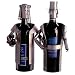 The Bride and Groom Set of Recycled Steel and Copper Wine Bottle Caddies are Hand Crafted in Germany - 6053-LI