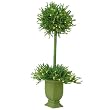 Pre-Lit Potted Tinsel Topiary - 3.5'
