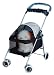 Kitchen & Housewares : Dog Puppies Cat Kitten SUV Pet Folding Stroller Navy-Blue