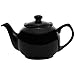Service Ideas TPCE16BL Teapot, Ceramic, 16 oz, Black