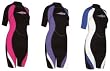 (Osprey) Women's Shorty Wetsuit Chest 37 (170-175cm)(MED)(Black/Grey)
