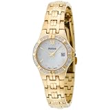 Pulsar Ladies Diamond Mother Of Pearl Gold-Tone Watch #PXT704 by Pulsar