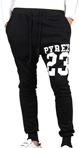 Lvstar Men's Fashion Printed Skinny Jogger Dance Sport Sweatpants