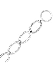 Sterling Silver CZ Bracelet - 7 Inch