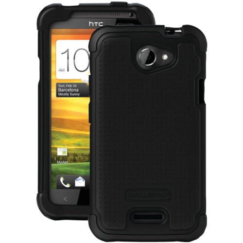 Ballistic SG0874-M005 SG Case with Three Layers of Protection for HTC One X - 1 Pack - Carrying Case - Retail Packaging - Black