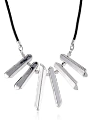Kenneth Cole New York "Shards" Geometric Stick Leather Necklace, 19"