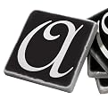 Marble Coaster Set A - Black