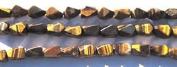 7 Inch Strung Stone Tiger Eye 10mm X 16mm Beads