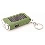 Solar-powered LED Flashlight w/ Keychain