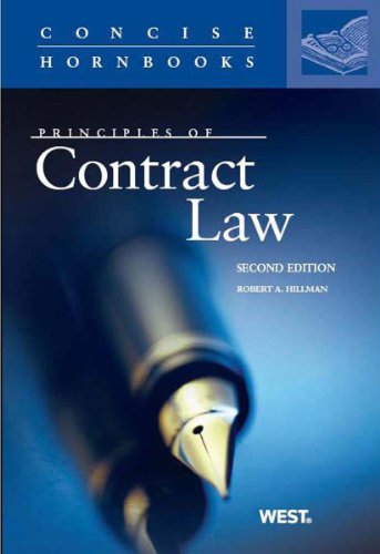 Hillman's Principles of Contract Law, 2d (Concise Hornbook Series)