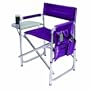 Picnic Time Portable Folding Sports Chair, Purple