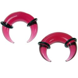Acrylic Pincher Purple 00g - Sold as Pair