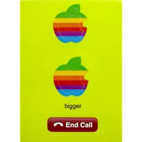 �yiPhone�ziPhone�p�̃��g����Apple���S�}�[�N�@�gRetro Apple Rainbow Logo�h (���g���A�b�v�� ���C���{�[���S �񖇓�)