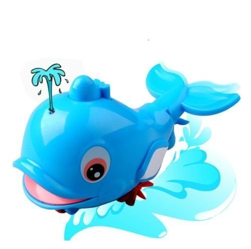 Fajiabao Baby Bath Tub Animal Toys Fun Swimming Dolphin BPA Free Bathtub Toy Water Squirter for Over 1 Year Old Kids Toddlers Fun Bathtime Great Christmas Day and Birthday Gift (One Pc)