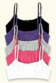 5 Pack Older Girls Cotton Rich Assorted Crop Tops