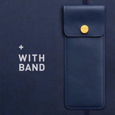 Synthetic Leather Simple Pen case with band - Hot Pink